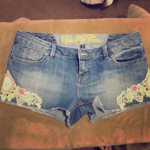 Denim shorts